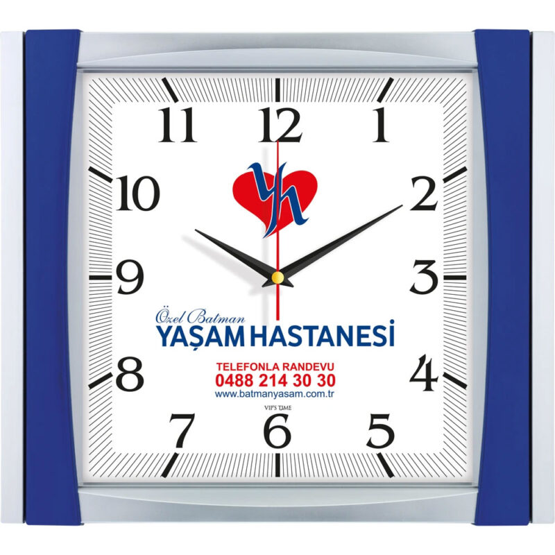 V30-515-l 32,5 x 36,5 cm plastik duvar saati