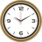 V30-522-A Ø 34 cm Plastik Duvar Saati