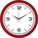 V30-522-K Ø 34 cm Plastik Duvar Saati