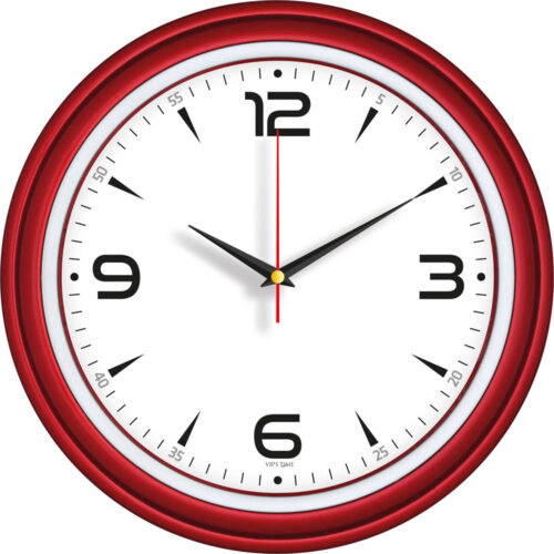 V30-522-K Ø 34 cm Plastik Duvar Saati