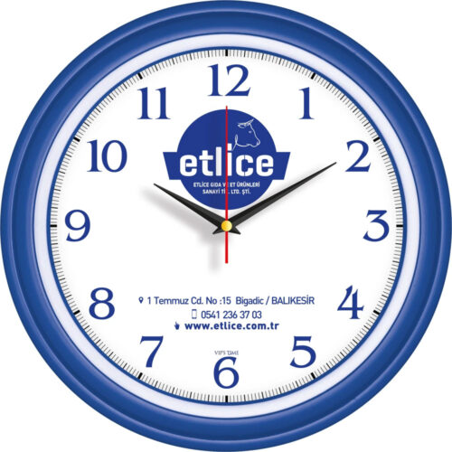 V30-522-L Ø 34 cm Plastik Duvar Saati