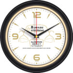 V30-522-SV Ø 34 cm Plastik Duvar Saati