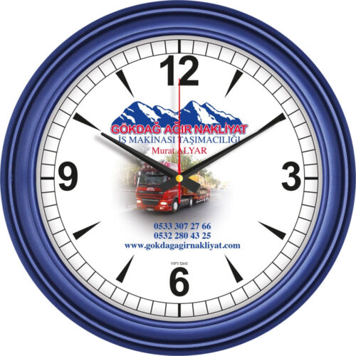 V30-523-L Ø 42 cm Plastik Duvar Saati