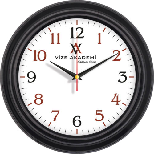 V30-527-S Ø 32 cm Plastik Duvar Saati