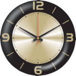 V30-528-DAM Ø 35 cm Bombe Cam Duvar Saati