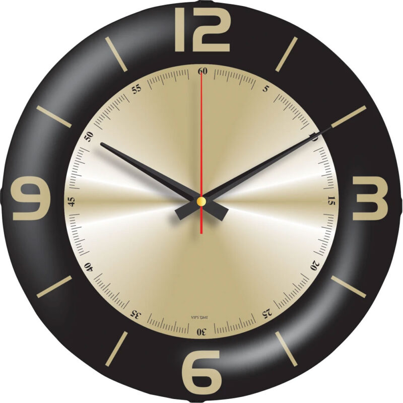 APLUS PROMOSYON ÜRÜNLERI » V30-528-dam ø 35 cm bombe cam duvar saati