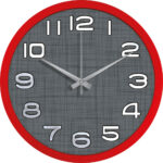 V30-534-KBMZ Ø 35 cm Plastik Duvar Saati