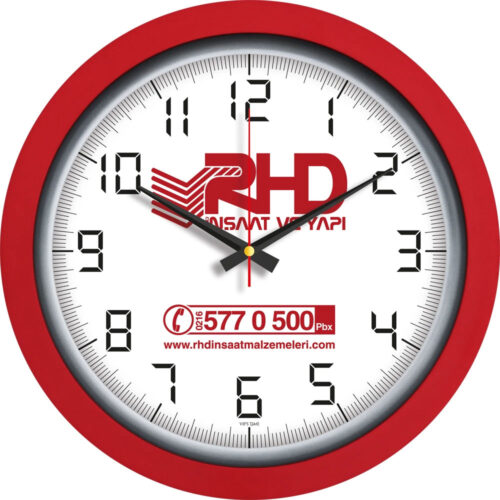 V30-546-K Ø 40 cm Plastik Duvar Saati