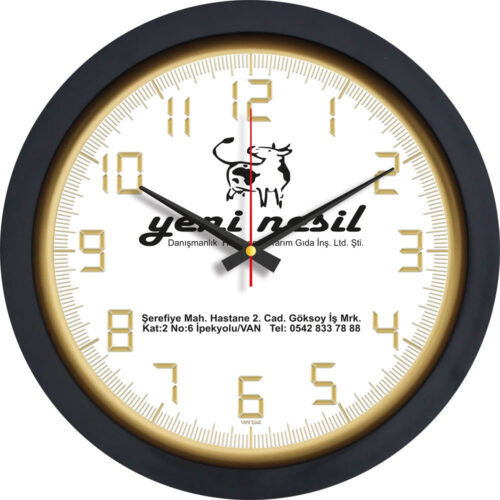 V30-546-SV Ø 40 cm Plastik Duvar Saati