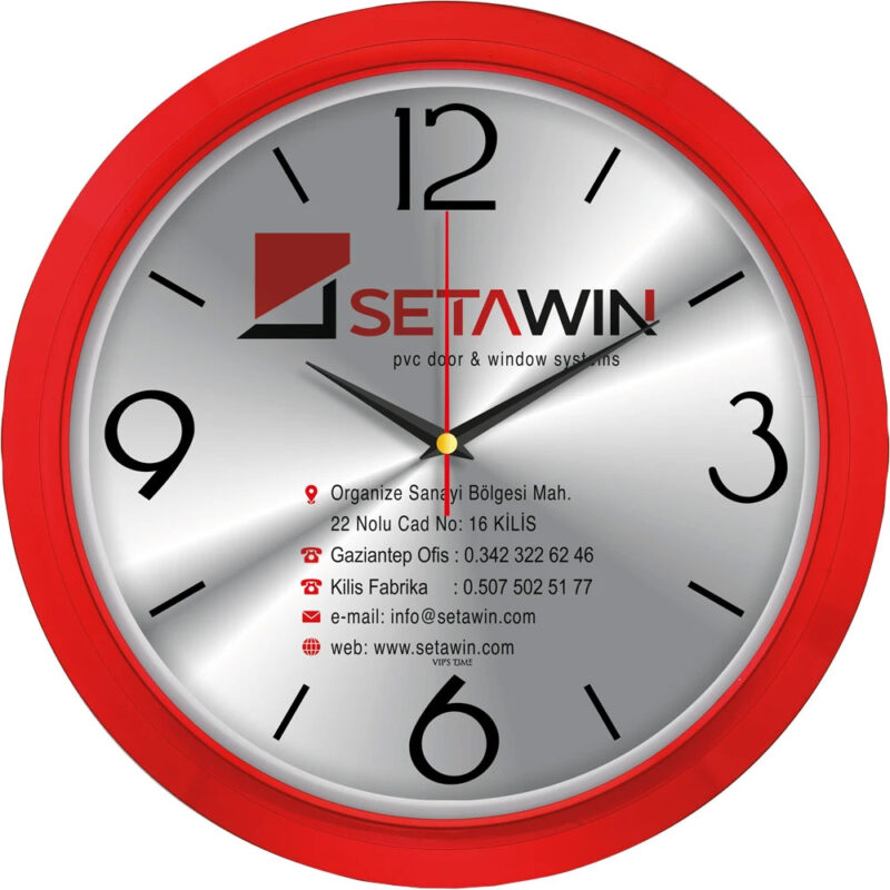 V30-606-k ø 35 cm plastik duvar saati