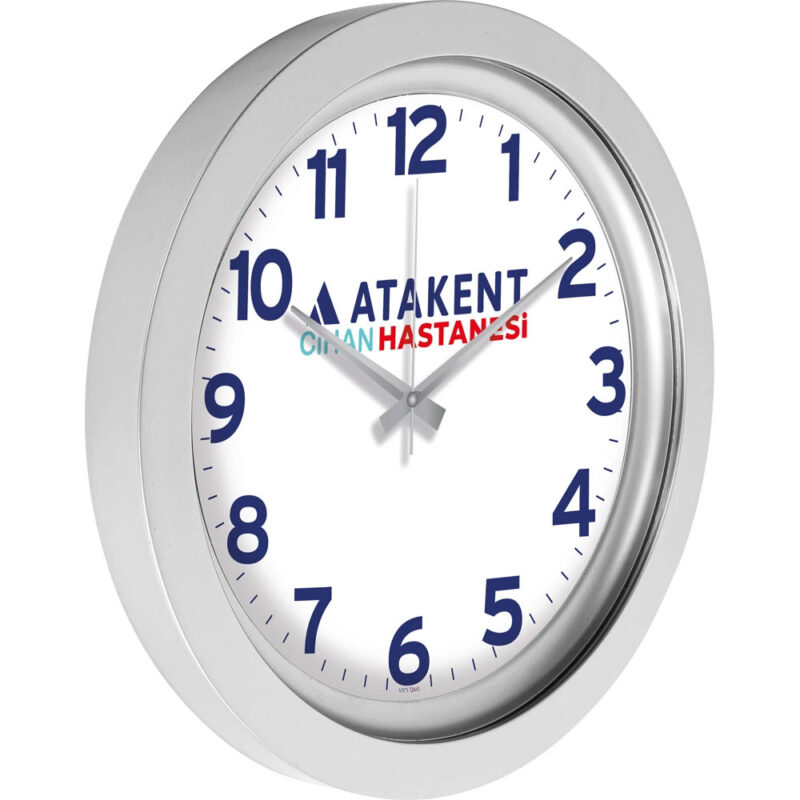 V30-741-g ø 40 cm gümüş metalize duvar saati