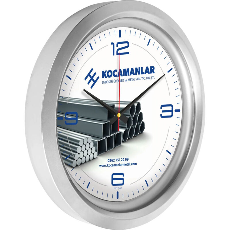 V30-742-g ø 40 cm gümüş metalize duvar saati
