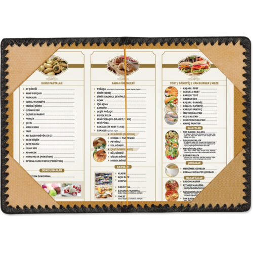 902 15 x 22 cm Sertifika ve Menü Kabı