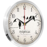 V30-980-B Ø 25 cm Metal Duvar Saati