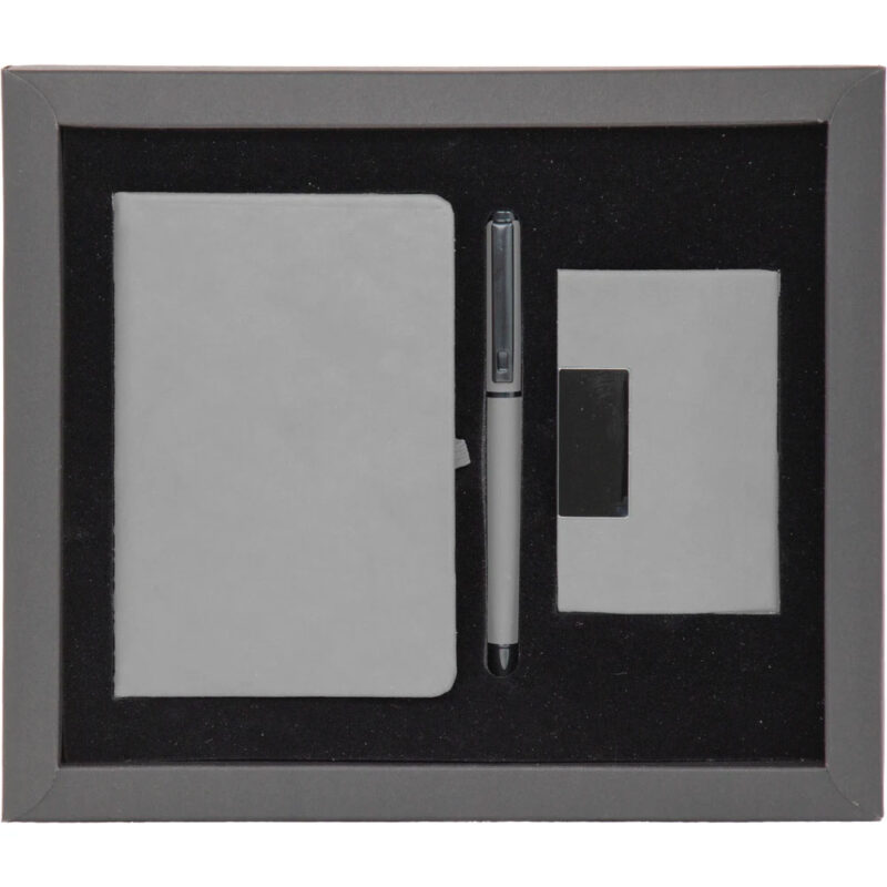 APLUS PROMOSYON ÜRÜNLERI » Alanya 24,7 x 21 x 2 cm gri hediyelik set