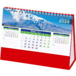 AMT-01-TK 20 x 14 x 7 cm Taslama – Kırmızı Manzara Masa Takvimi