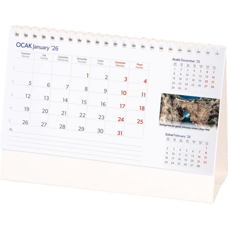 Amt-03-ambr 20 x 14 x 7 cm amerikan – bristol anadolu masa takvimi