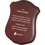 BK-76 12 x 19 cm Ahşap Plaket