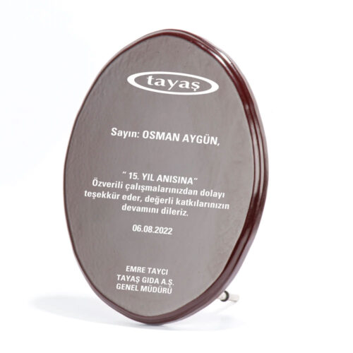 BK-77 23,5 x 18,3 cm Ahşap Plaket