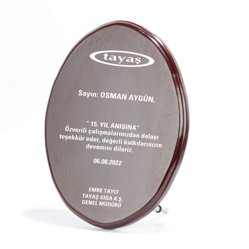 Bk-77 23,5 x 18,3 cm ahşap plaket