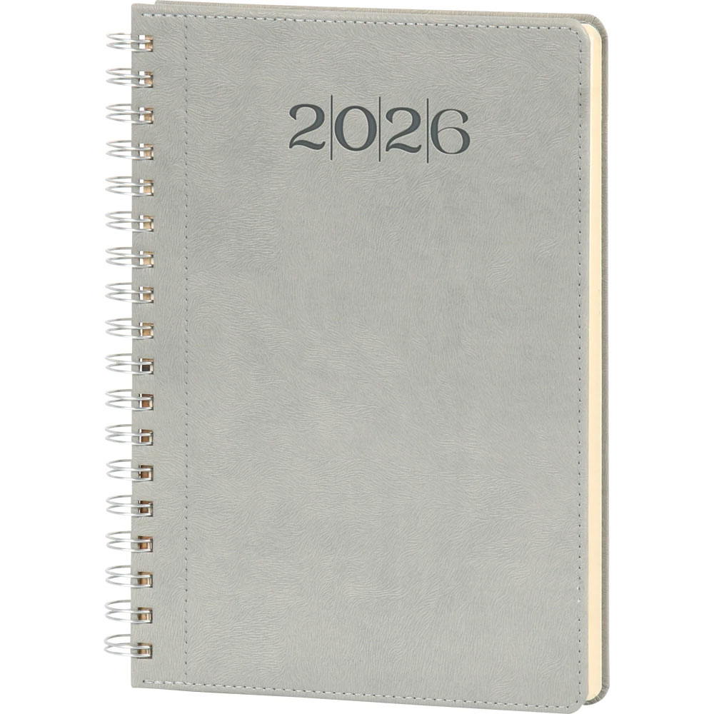 APLUS PROMOSYON ÜRÜNLERI - APLUS PROMOSYON – ⭐ – PROMOSYON ÜRÜNLERI Bostancı-S 20 X 28 Cm Gri Spiralli Günlük Ajanda