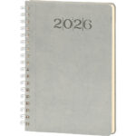 Darıca-S 20 x 28 cm Gri Spiralli Haftalık Ajanda