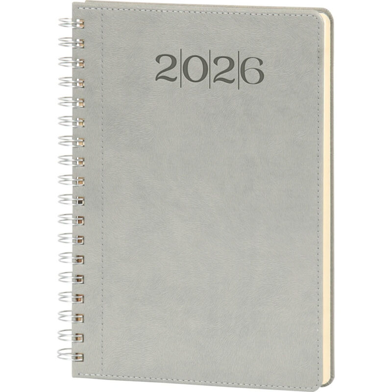 APLUS PROMOSYON ÜRÜNLERI » Darıca-s 20 x 28 cm gri spiralli haftalık ajanda