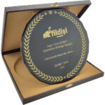 EKT-500 25 x 25 cm Kutulu Kristal Plaket