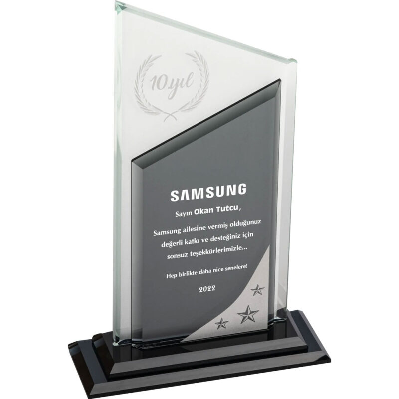 APLUS PROMOSYON ÜRÜNLERI » Ekt-730 15 x 25 cm kristal plaket