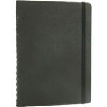 Hereke 17,5 x 24 cm Siyah Gizli Spiralli Günlük Ajanda