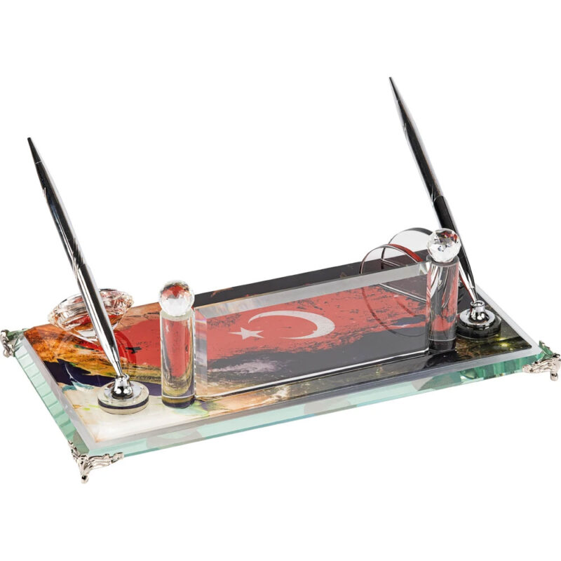 APLUS PROMOSYON ÜRÜNLERI » Km-10 16 x 30 cm kristal masa seti