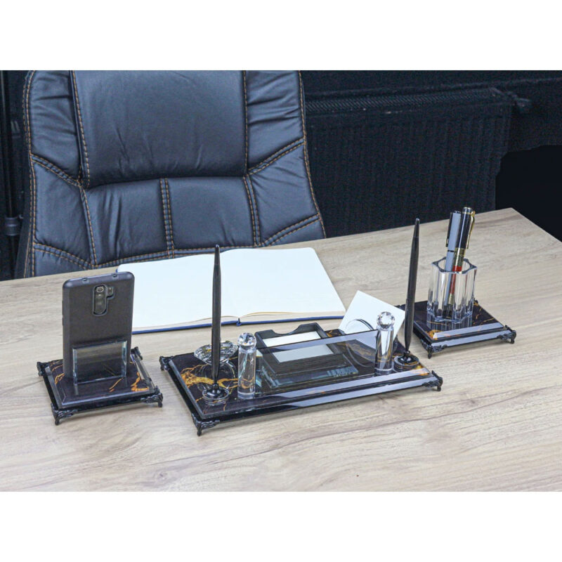 APLUS PROMOSYON ÜRÜNLERI » Km-200 16 x 30 cm 3lü kristal masa seti