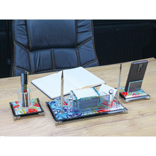 KM-300 16 x 30 cm 3lü Kristal Masa Seti