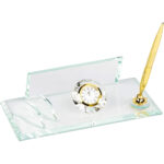 KM-90 11 x 22 cm Şeffaf Kristal Masa Seti