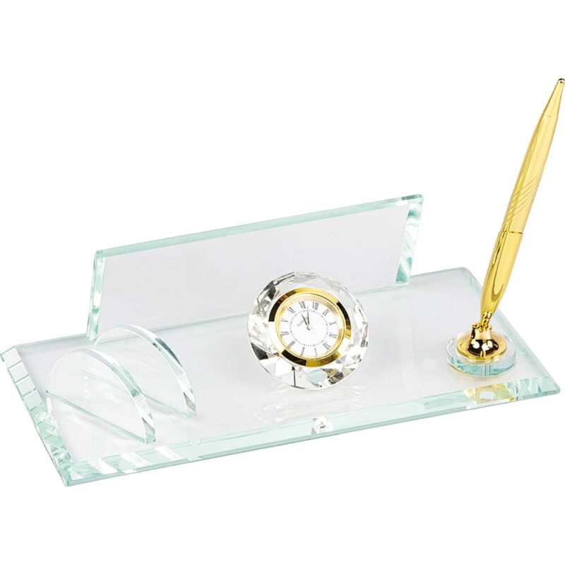 APLUS PROMOSYON ÜRÜNLERI » Km-90 11 x 22 cm şeffaf kristal masa seti