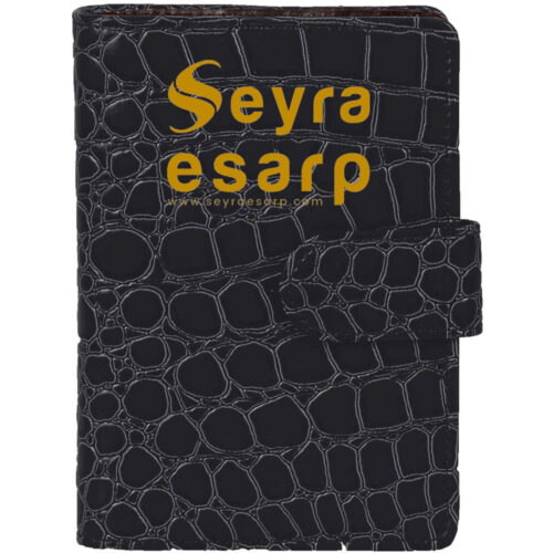 Köyceğiz 10,5 x 14,5 cm Siyah Organizer Cep Defteri