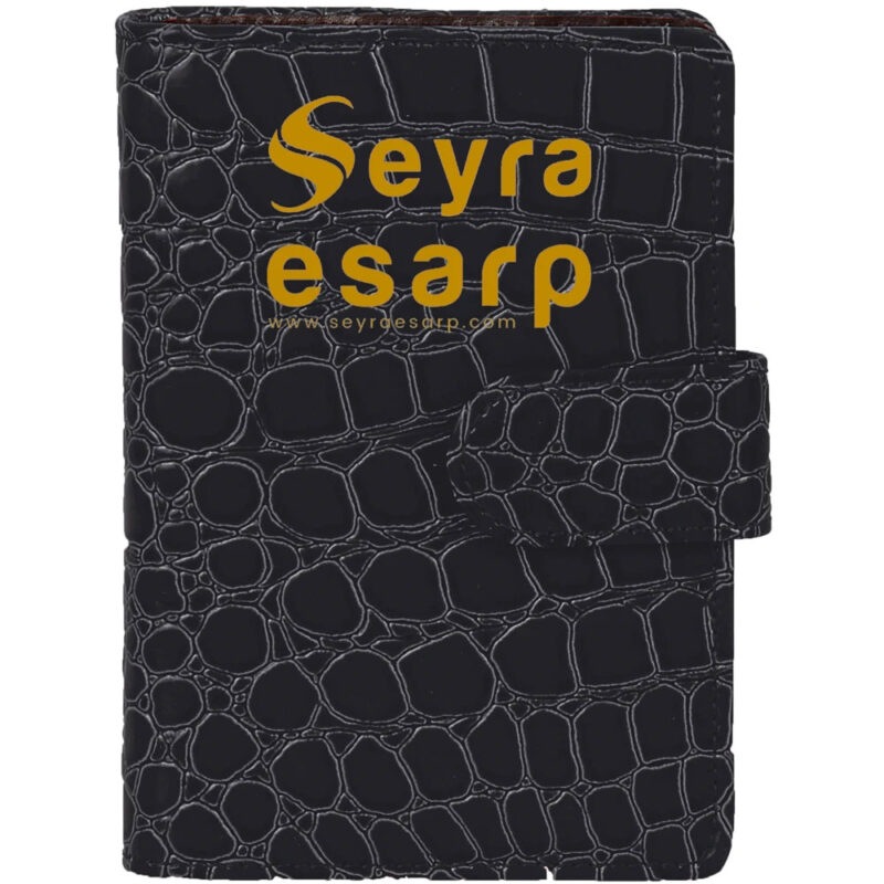 APLUS PROMOSYON ÜRÜNLERI » Köyceğiz 10,5 x 14,5 cm siyah organizer cep defteri