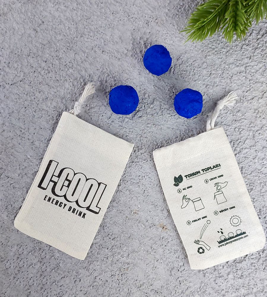 Aplus promosyon ürünleri » mavi kagit tohum topu