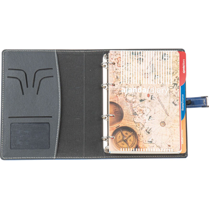 Mersin 18 x 23 cm siyah organizer ajanda