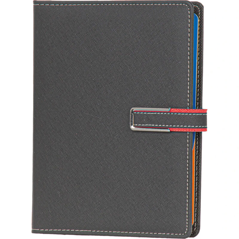 Mersin 18 x 23 cm siyah organizer ajanda