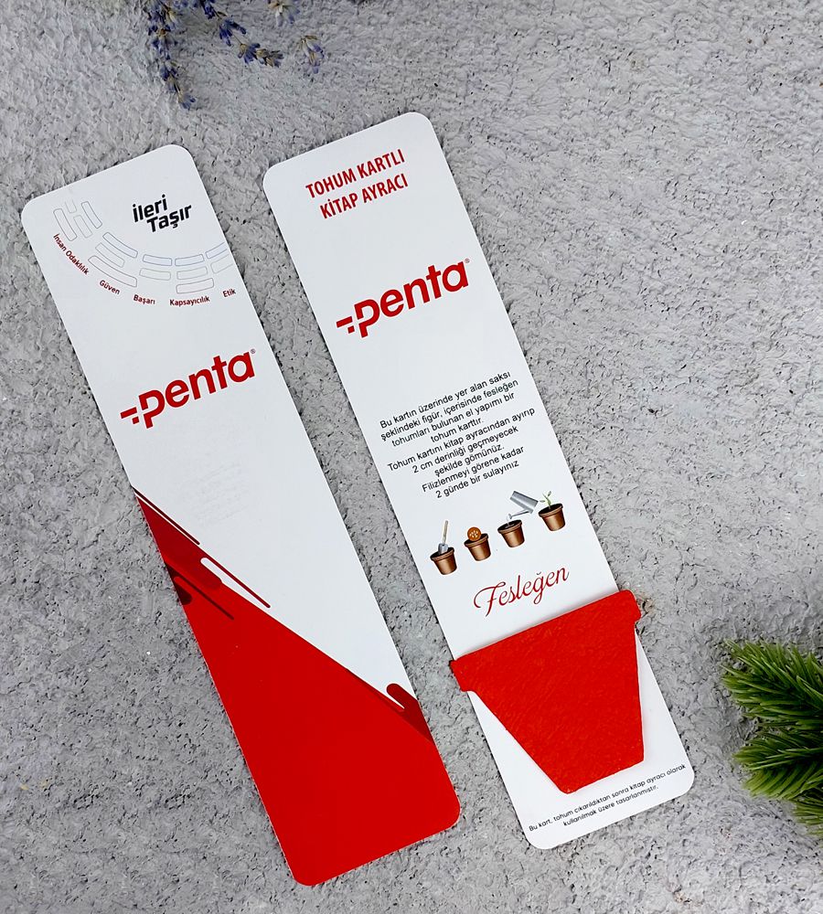 Aplus promosyon ürünleri » saksi tohum karti kitap ayraci