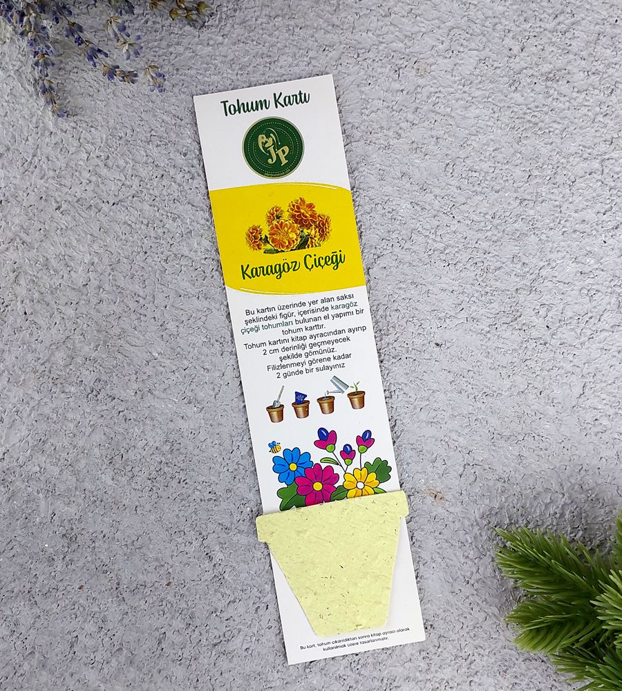 Aplus promosyon ürünleri » sari saksi tohum karti