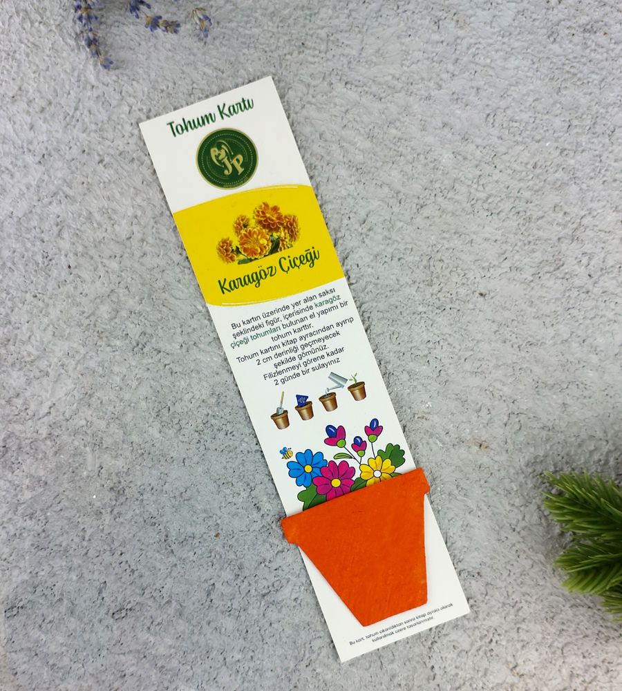 Aplus promosyon ürünleri » turuncu saksi tohum karti