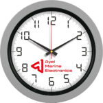 V30-346-G Ø 40 cm Gri Plastik Duvar Saati