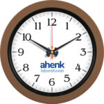 V30-346-KH Ø 40 cm Kahverengi Plastik Duvar Saati