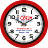 V30-346-K Ø 40 cm Kırmızı Plastik Duvar Saati