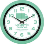 V30-346-MYSL Ø 40 cm Mint Yeşili Plastik Duvar Saati