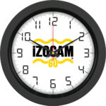 V30-346-S Ø 40 cm Siyah Plastik Duvar Saati