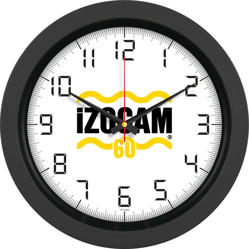 V30-346-s ø 40 cm siyah plastik duvar saati