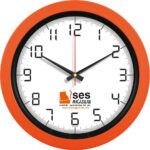 V30-346-T Ø 40 cm Turuncu Plastik Duvar Saati